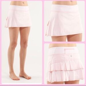 Lululemon (RARE) Blush Quarts Pace Setter Tennis Skirt Size 6.
